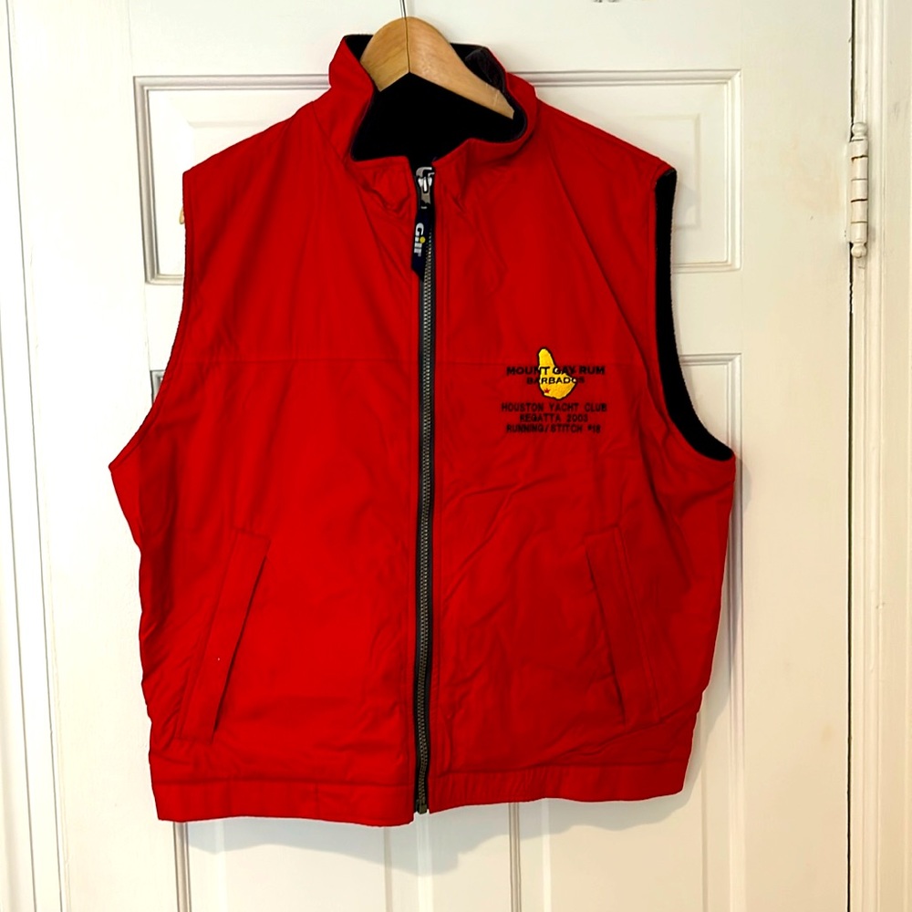 Gill breathable vest Mount Gay Rum Barbados Men’s Medium- one of a kind!